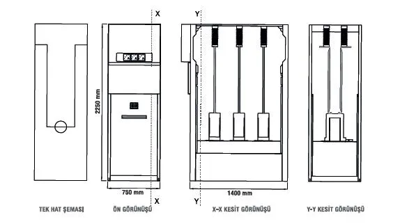 Akım Ölçü Hücresi — Teknik Çizimler